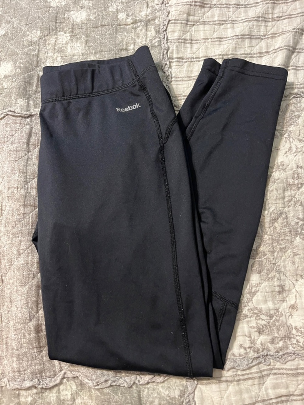 Reebok Black Compression Workout Leggings